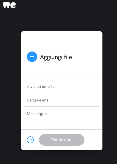 wetransfer italiano scarica