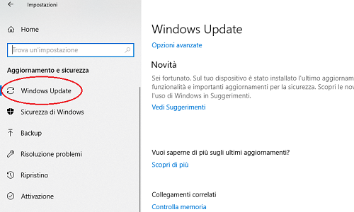 quando il pc va in standby continua a scarica