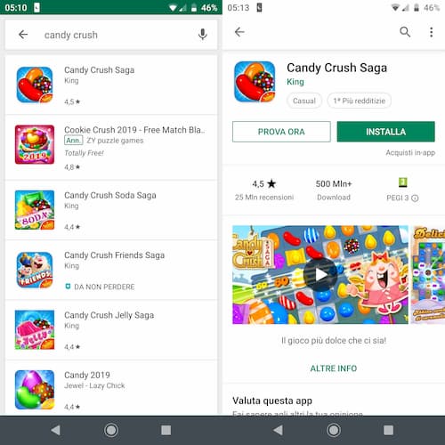 SCARICARE GIOCHI GRATIS CANDY CRUSH SAGA