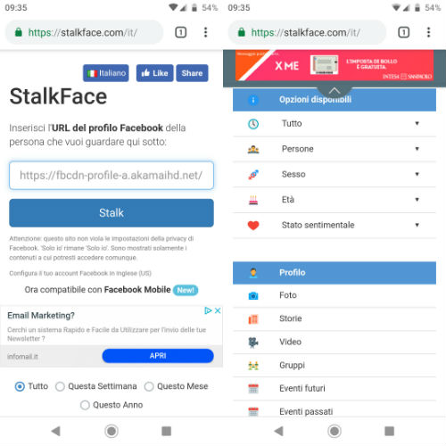 esistono programmi per spiare facebook
