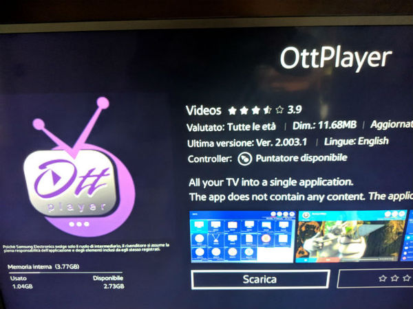 SCARICARE OTTPLAYER