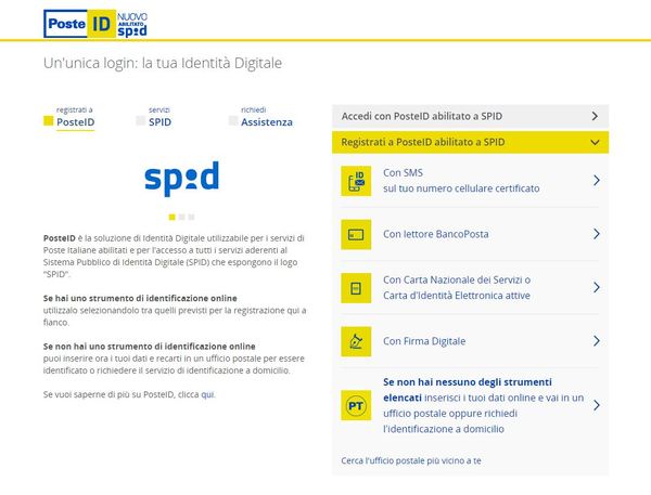 come cambiare email posteid