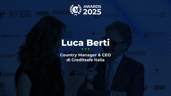 Luca Berti, CEO e Country Manager di Creditsafe Italia, ai Money Awards 2025