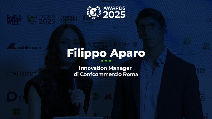 Filippo Aparo, Innovation Manager di Confcommercio Roma, ai Money Awards 2025